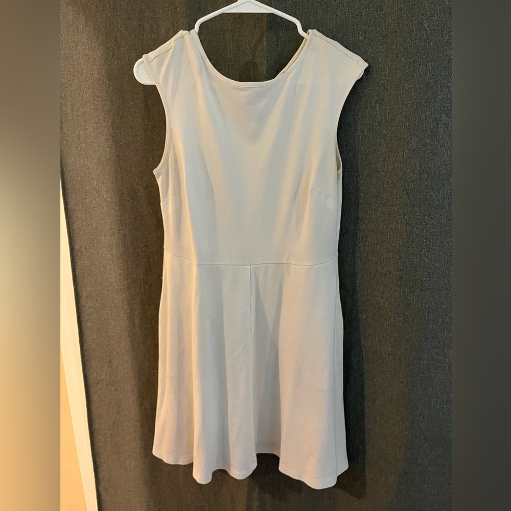 New York & Company White A-Line Dress